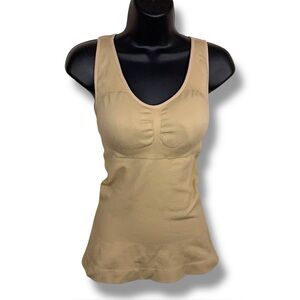 Large Cami Shaper Beige Shapewear Womens Fitted Removable Cups Shapewear